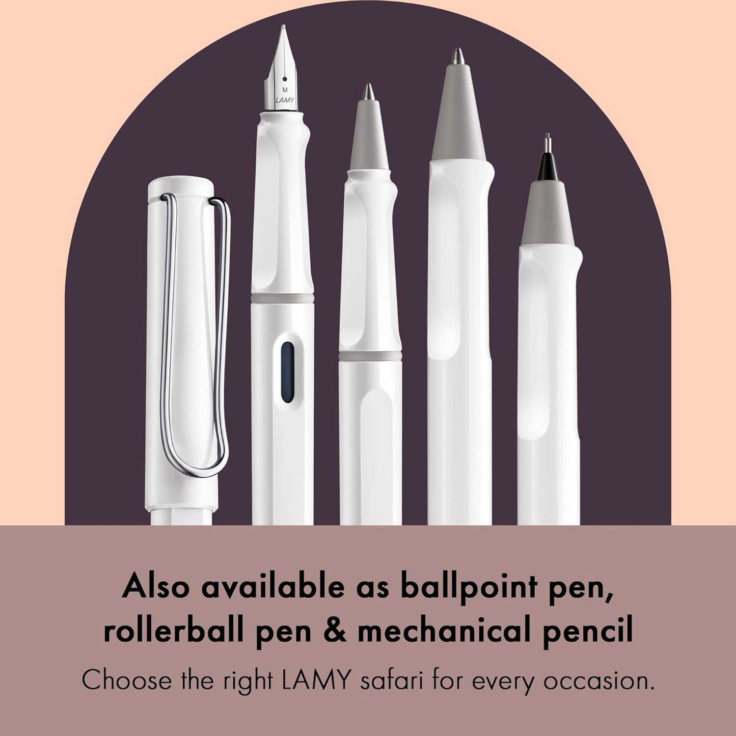Safari WHITE Fountain Pen Various Nib Sizes