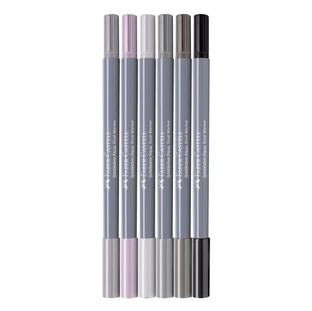 Goldfaber Aqua Dual Marker Set of 6 Shades of Grey by Faber-Castell