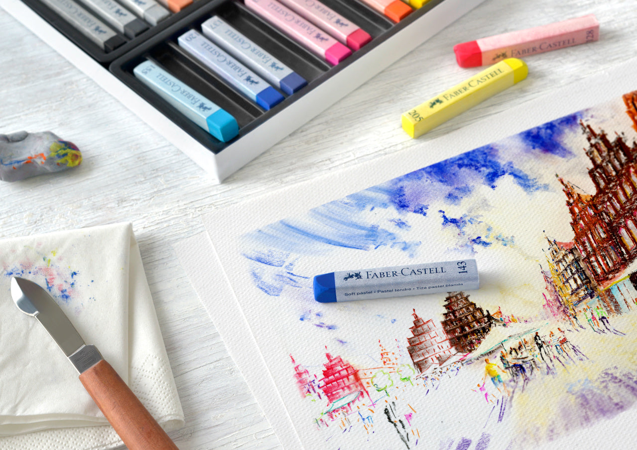 Soft Pastels, Cardboard Wallet of 12