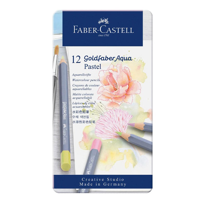 Goldfaber Watercolor Pencils Pastel Tin of 12 114622