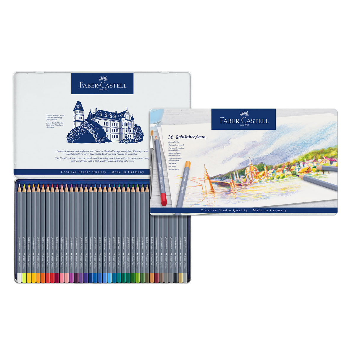 Goldfaber Watercolor Pencils Tin of 36 114636 