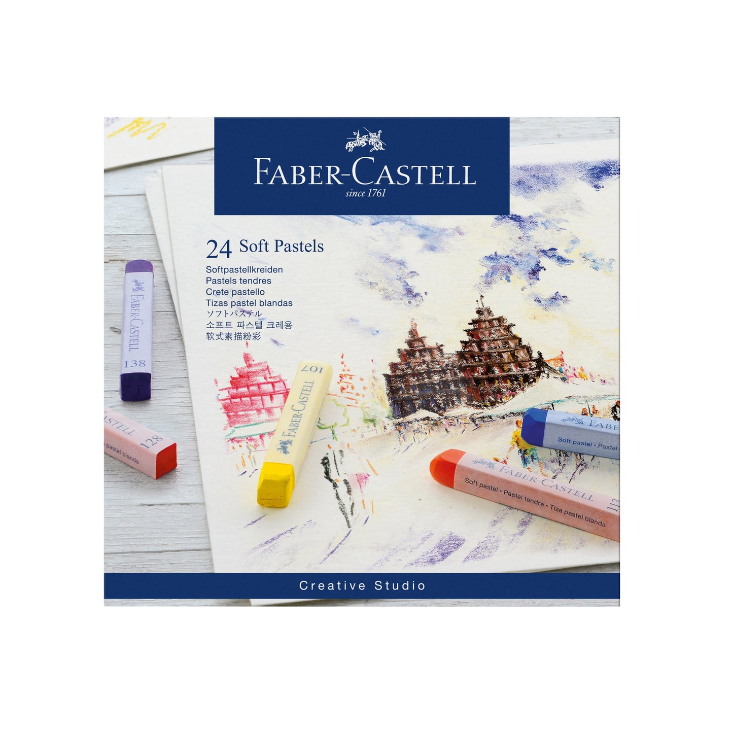 Soft Pastels, Cardboard Wallet of 24