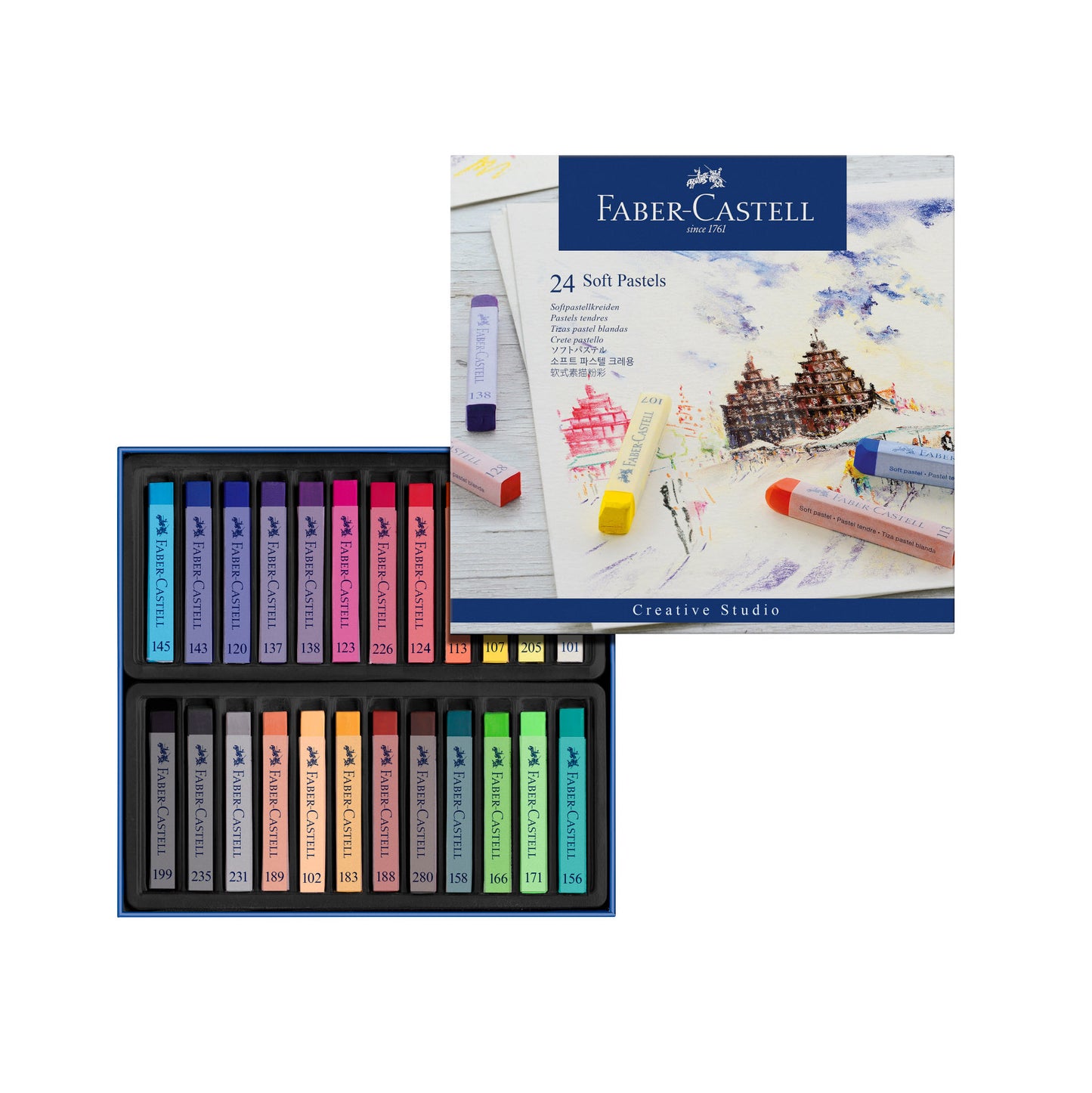 Soft Pastels, Cardboard Wallet of 24