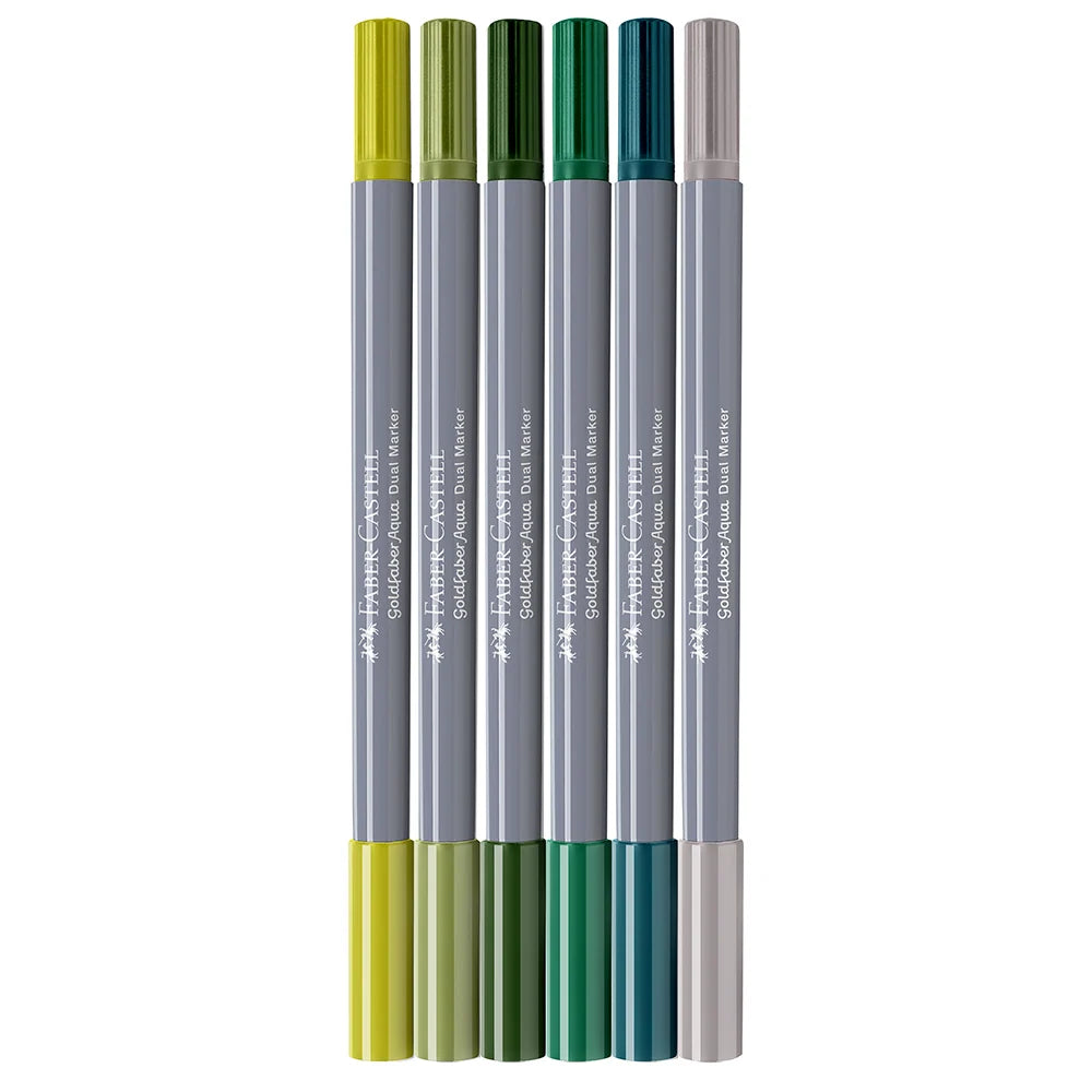 Goldfaber Aqua Dual Marker case of 6, jungle 164517