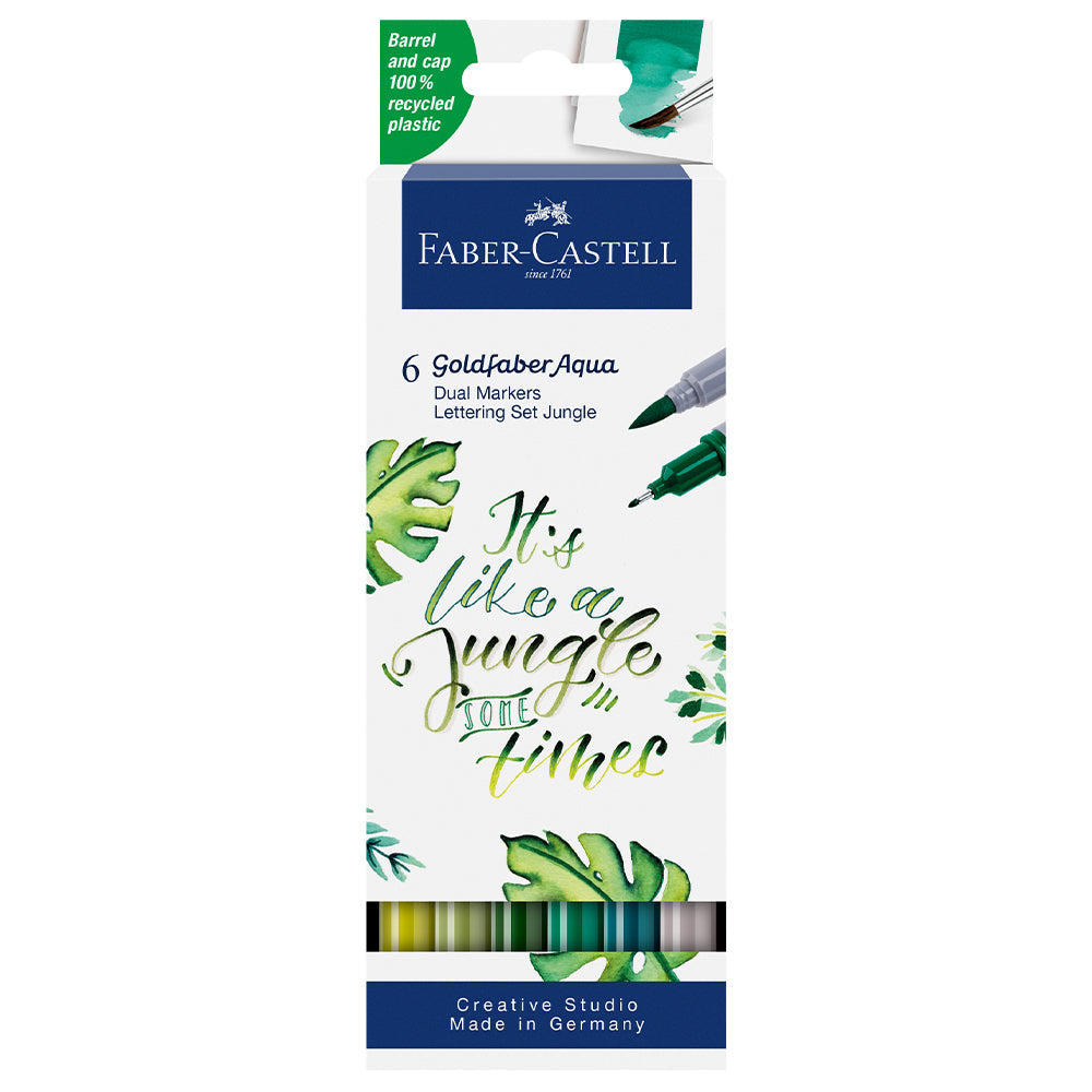 Goldfaber Aqua Dual Marker case of 6, jungle 164517
