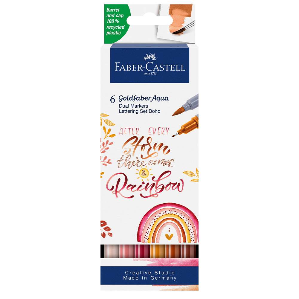 Goldfaber Aqua Dual Marker Set of 6 Boho