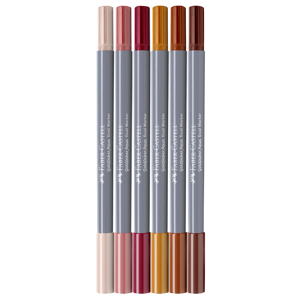 Goldfaber Aqua Dual Marker Set of 6 Boho