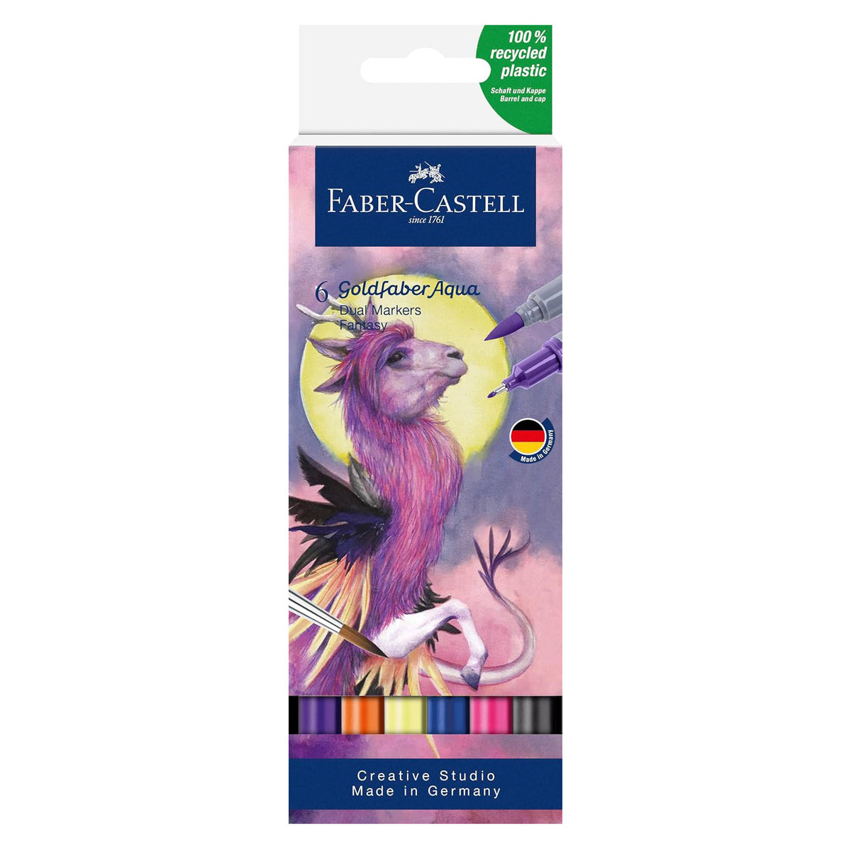 Goldfaber Aqua Dual Marker Set of 6 Fantasy by Faber-Castell