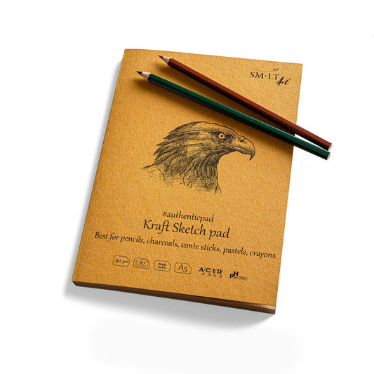 Sketch Pad Kraft Size A5 5-4/5" x 8 1/3" (148 x 210 mm)