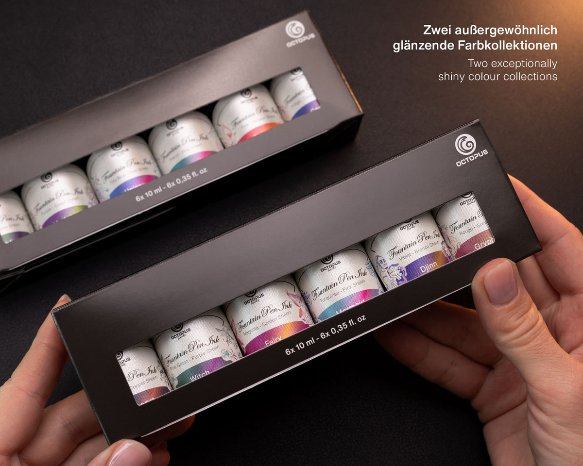 SHEEN INK Set of 6 x 10 ml Fountain Pen Inks 02