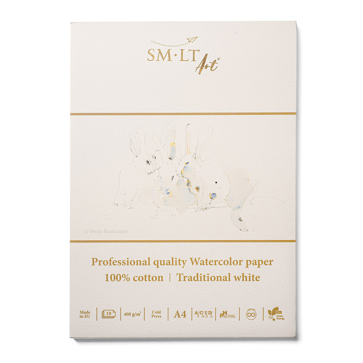 Watercolor Pads 400 gsm 100% Cotton Cold Press by SMLT Art A4
