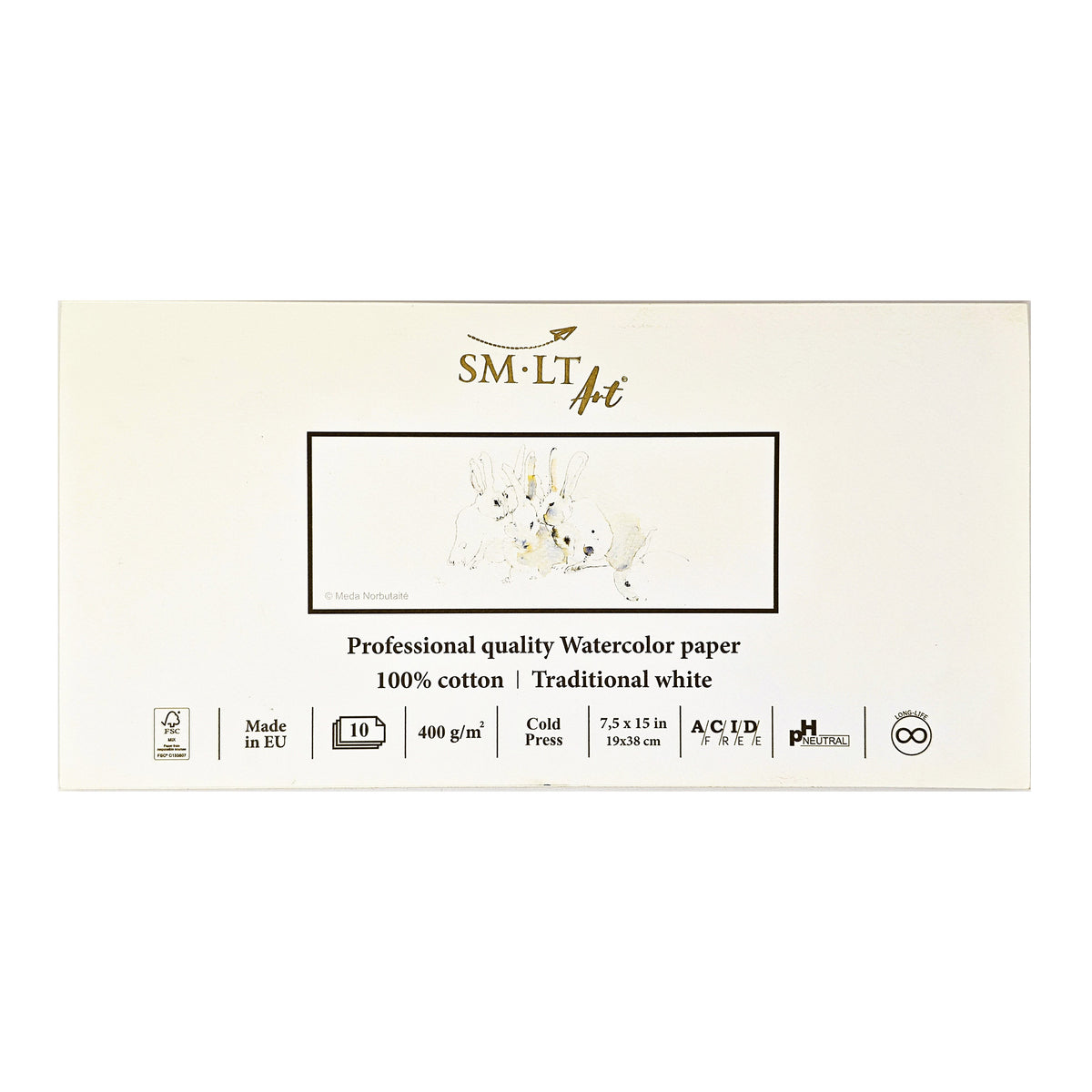 Watercolor Pads 400 gsm 100% Cotton Cold Press by SMLT Art Panoramic