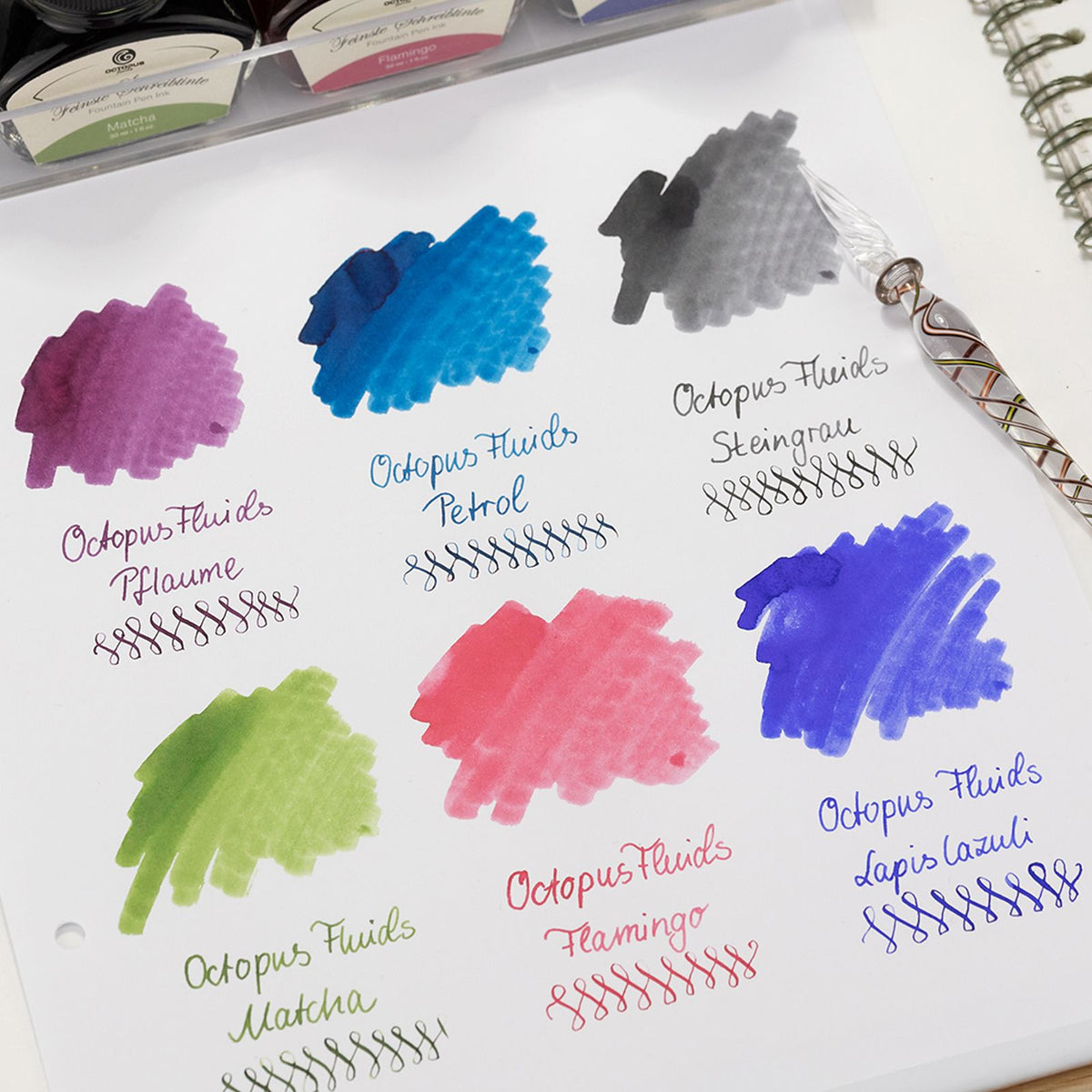 Octopus Classic Inks Collection Swatch Card
